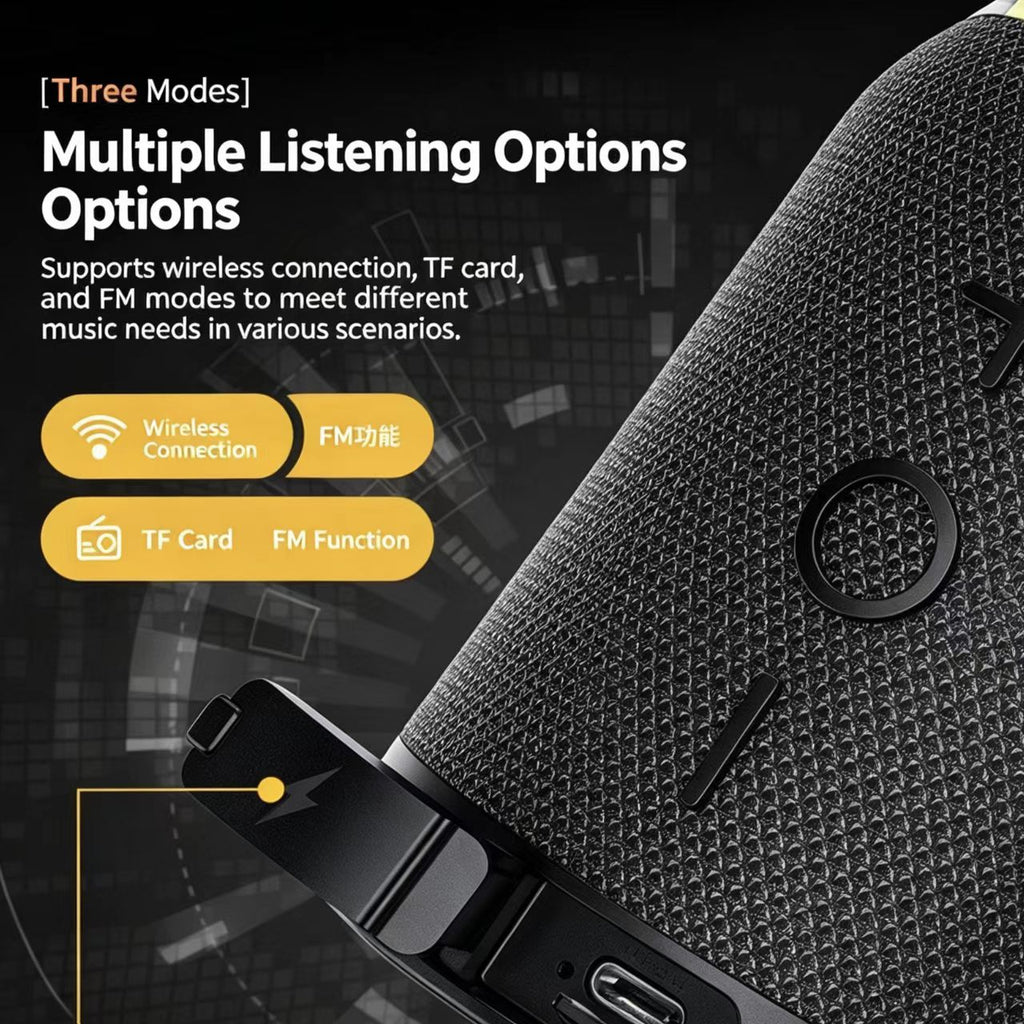 Portable Dual Magnetic Bluetooth Speaker, 360° Surround Sound, Sync RGB Breathing Lights, Long‑Lasting 2000mAh Battery, Support TF/FM for Home & Outdoor Use  [Sold 1000+ units]