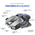 Mechanical Feel Wireless Gaming Mouse With Adjustable DPI & Breathing LED Lights. High Performance 2.4G Wireless Gaming Mouse With 4 Color Changing Lights  [Sold 1000+ units]