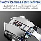 Mechanical Feel Wireless Gaming Mouse With Adjustable DPI & Breathing LED Lights. High Performance 2.4G Wireless Gaming Mouse With 4 Color Changing Lights  [Sold 1000+ units]