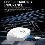 Tri-Mode Wireless Gaming Mouse, Wired + 2.4G + Bluetooth Ergonomic Mouse For PC Laptop. High Response 2000Hz Gaming Mouse, Multi-Device Switch Wireless Computer Mouse [Sold 1000+ units]