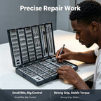 128-in-1 Precision Screwdriver Set, Portable Roll-Up Tool Kit with Chrome Vanadium Steel Bits for Electronics, Phone & Laptop Repair [Sold 629 units]