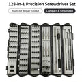 128-in-1 Precision Screwdriver Set, Portable Roll-Up Tool Kit with Chrome Vanadium Steel Bits for Electronics, Phone & Laptop Repair [Sold 629 units]