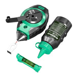 30m/98ft Snap Line Tool, Woodworking Chalk Line, Hand-Crank Quick Rewind, Shatterproof Layout, Measuring Instrument, Measuring & Marking Tool, Measuring Tools for Construction, Workshop, Home Renovation & DIY Enthusiasts