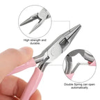 3-Piece Jewelry Pliers Set, Needle Nose, Round Nose & Wire Cutter Tools for Jewelry Making, Repair & Crafts