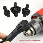 4pcs High Strength Ratcheting Wrench Set - 3-in-1 Multifunctional Ratchet Wrench, 3-Speed Forward/Reverse Rotation, Anti-Skid Handle, Fits 1/4-in Hex Shank Bits, Ideal for DIY Users & Drill Maintenance, Magnetic Tips