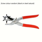 Belt Punch Pliers - Specialty Hand Tool with Smooth Hole Puncher, DIY Tools for Belt Perforation, Home Leather Projects, Father's Day Gift