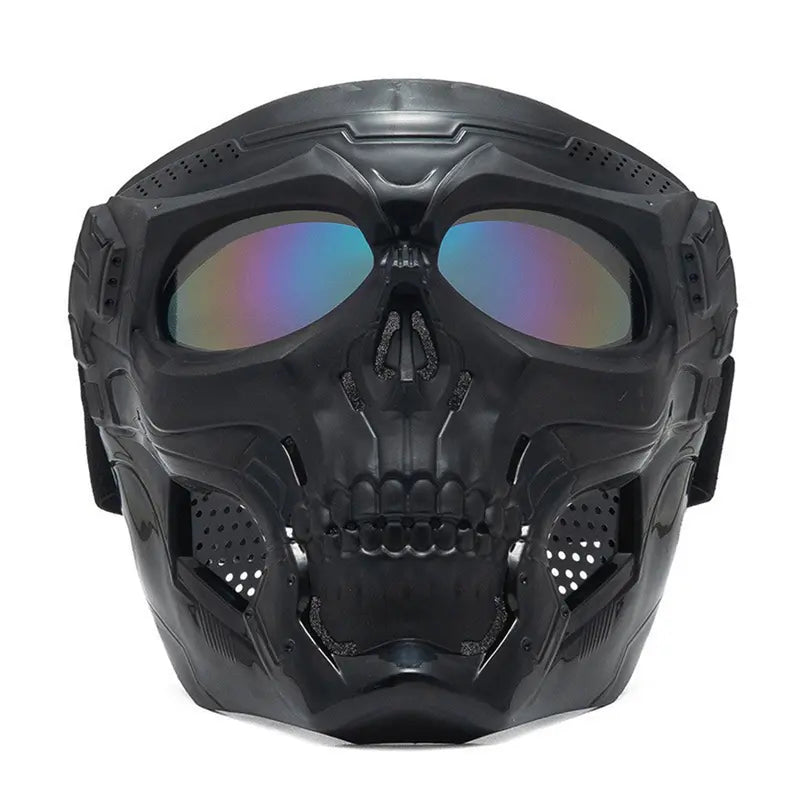 Skull Mask Halloween Gift, Tactical Full Face Protection Outdoor Riding Off-Road Motorcycle Windproof Goggles  [Sold 1000+ units]