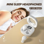Invisible Sleep Headphones Sleep Earbuds for Side Sleepers Sleepbuds Comfortable Noise Blocking Bluetooth 5.3 Wireless Headphones for Sleeping Driving hifi stereo