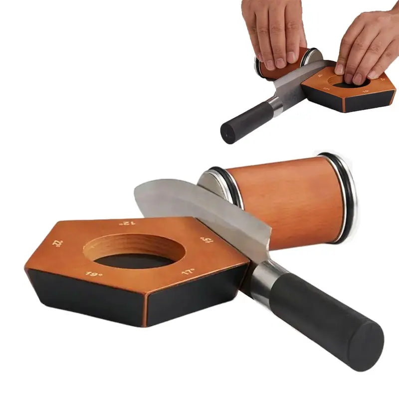Professional Rolling Knife Sharpener Kit - 15/20 Degree Magnetic Diamond Tool, Portable Home Sharpening Accessory for Kitchen & Pocket Knives, Ideal Father's Day Gift for Dad, [Sold 412 units]