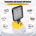 Cordless Led Work Light Compatible with De walt 20V Battery, Portable Flood Light Flashlight [Sold 564 units]