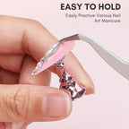 Nail Stand for Nails Art Display Practice Nail Holder for Painting Nails Stand for False Nail Press On Designs Magnetic Fake Nail Holder For Home DIY Salon Supplies Acrylic Nail Art (Tape Not Included, Must Be Purchased Separately) [Sold 703 units]
