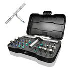 Ratchet Magnetic Screwdriver Set, S2 Steel Precision Screwdriver Set - Removable Self Assembly Screwdriver Kit for Furniture Assembly and Repair - Gift for DIYer [Sold 592 units]