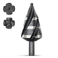 Four Spiral Flute Step Drill Bit, HSS Step Drill Bit 3/16-1-3/8 (3 Popular Sizes) Unibit Step Drill Bit, 1/4" Shank Step Bits for Aluminum, Wood, Plastic, Metal [Sold 637]