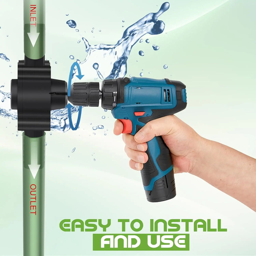 Drill Pump for Water Transfer, Self-Priming Electric Drill Powered Pump, Portable Hand Drill Water Pumps for Gasoline, Oil, Diesel, Aquarium, Garden – Heavy-Duty Transfer Pumps toolupgrade [Sold 621 units]