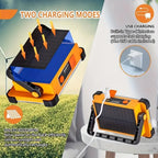 Portable LED Light, USB & Solar Charging LED Light with 4 Adjustable Brightness Levels, Outdoor Lighting for Camping, Emergency, Outdoor Travel, USB Rechargeable High Lumen Flashlight, Led Flashlights