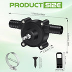 Drill Pump for Water Transfer, Self-Priming Electric Drill Powered Pump, Portable Hand Drill Water Pumps for Gasoline, Oil, Diesel, Aquarium, Garden – Heavy-Duty Transfer Pumps toolupgrade [Sold 621 units]