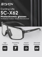 Photochromic Sports Glasses, Modern Sun Protection Racing Cycling Glasses, Bike Shades, Sports Sunglasses, Modern Fashion Fall Outdoor Sports Eyewear, Motorcyclist Thingy [Sold 632 units]