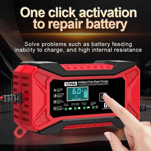 This product needs to be plugged into a socket for use🛵🔋Smart Battery Charger for Car & Motorcycle