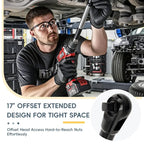 1/2in Wrench Extend Rod, Ni Cr Alloy Steel Multifunctional Universal Wrench Extender, Compact Size and Lightweight Design, for Fastening Tasks,SnapFixMate