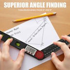 2 in 1 Angle Finder Ruler with 7 Inch/200mm Angle Measuring Tool for Woodworking/Carpenter/Construction/DIY Measurement [Sold 527 units]