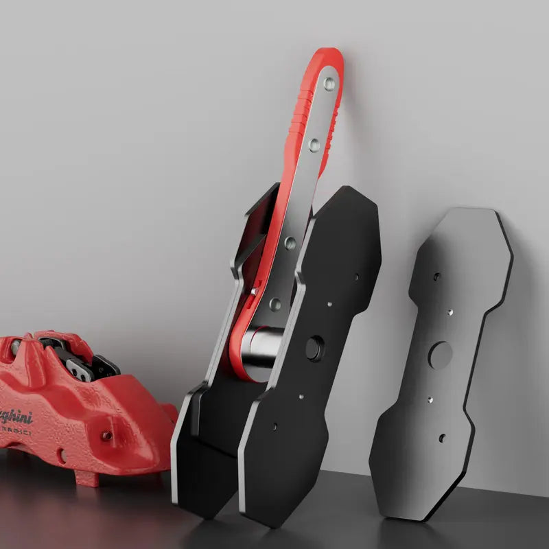 Brake Caliper Press Tool Car Piston Spreader Pad 360 Degree Swing Ratchet Hand Wrench Expander for Single Twin Quad Piston Disc Brake