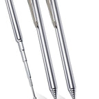 Silver Color Magnetic Pickup Tool, Pocket Clip, Strong Magnetism, Ideal for Automotive and Construction, No Battery Required