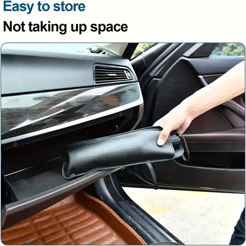 Foldable Car Windshield Sun Shade Umbrella, Foldable Car Sunshade, Windscreen Shade Cover, Heat & UV Block Car Sun Protector, Universal Fit for Cars, SUVs, Easy Install & Foldable Sun Shade for Car Interior Protection & Temperature Control