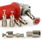 Angle Grinder to Straight Grinder Conversion Kit - 5/8"-11 Threaded Fit Adapter, 2 Types of Collets (3MM/6MM, 1/8"/1/4"), for Grinding, Cutting, Polishing, Compatible with Standard Power Tools Hardware  [Sold 1000+ units]