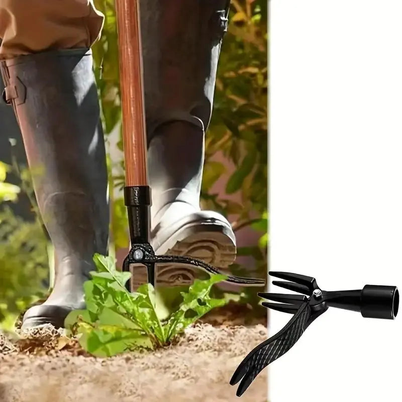 4-Claw Steel Root Removal Garden Weeding Tool Head, Aluminum Easy-Grip Design for Yard and Garden Use, Garden Hoe Attachment (Handle Not Included), Garden Tools, Durable Gardening Tools