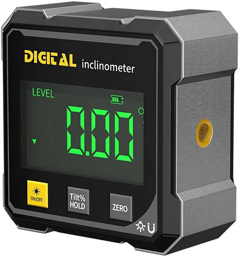 Radiaint Portable Magnetic Digital Angle Finder, 360° Magnetic Attachment Hardware Tool with Dual Laser Guide, Rechargeable Angle Gauge for Woodworking, Construction #Summervibes, Construction Accessories