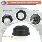 Locking Gas Cap, Lock Fuel Cap Replace 12495845 Compatible with Chevy, GMC, Toyota, Honda, Nissan, Subaru, Acura, Buick, Cadillac, Infiniti, Isuzu, Mitsubishi, Scion, Suzuki, Pontiac（1,000+ sold）