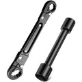 Professional Alloy Steel Plumbing Toolset - 1.2lb Dual Kwik Tite, Angle Stop, Adjustable Wrenches for Confined Spaces, Fits 1/2"-1" Angle Stops & Supply Nut Installation   [Sold 628 units]