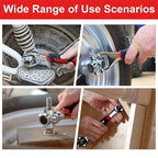 52 in 1 Multifunctional Socket Wrench, 360 Degree Rotating Head Socket Wrench, Combination Wrench Set, Universal Double-ended Wrench Tool for Home & Car Repair