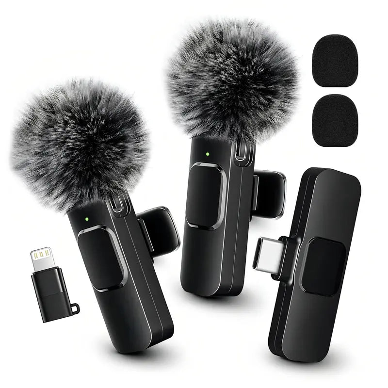 Mini Wireless Lavalier Microphone for iPhone/Android Smartphones,Portable USB-C Lapel Mic for Audio/Video Recording,Plug-and-Play Wireless Microphone for Live Streams,Interviews,Teaching,Vlog,YouTube,Tiktok,USB-C Mics, Abs, Accessories