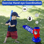 Kids Electronic Baseball Pitching Machine - Auth Pitching Machine with 5 Plastic Baseballs Included -Ages 3+