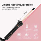 Hatteker 3/8 Inch Hair Curling Iron,9mm Tiny Curling Wand for Home & Salon Use,Portable Hair Styling Tool for Women & Girls,for Short & Long Hair