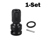 Heavy Duty High Torque 1/2-in Square Drive to 1/4-in Hexagonal Female Socket Adapter Connector, Mechanic’s Tool for Impact Wrenches, Air & Electric Wrenches
