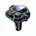 Upgraded Bluetooth Automotive FM Transmitter Bluetooth Car Adapter - 30W PD 3.0 Fast Charging, Wireless Plug-and-Play MP3 Player, PVC LCD Audio Receiver, Easy Install for Cars, RVs, Road Trips, Automotive Electronics Accessory（1,000+ sold）