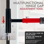 4 in 1 Hinge Adjustment Wrench Tool Kit, Adjustable Wrench, Hinge Adjustment Tool, Professional Door Hinge Adjustment Tool, Hand Tool for Home and Commercial, Heavy Duty, Hardware