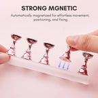Nail Stand for Nails Art Display Practice Nail Holder for Painting Nails Stand for False Nail Press On Designs Magnetic Fake Nail Holder For Home DIY Salon Supplies Acrylic Nail Art (Tape Not Included, Must Be Purchased Separately) [Sold 703 units]