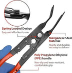 3 Pcs Auto Clip Pliers Set and Fastener Remover, Car Trim Rivet Removal Pry Tool Repair Kit with Storage Bag for Automotive Door Panel