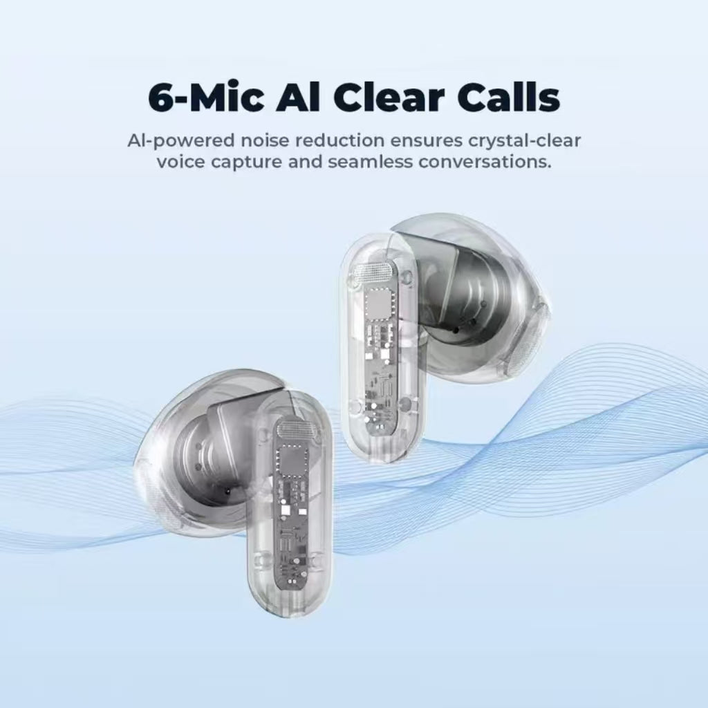 NE20 Bluetooth 6.0 Earbuds - LED Glow Display, HiFi Audio, Waterproof, Call Mic Wireless Headphones for Office & Sports [Sold 567 units]