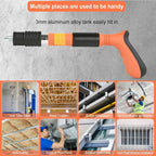 Manual Mini Steel Nail Gun 5 Gears Power Adjustable Wall Nail Guns for Ceiling，Manual Steel Nails Gun Tool, Concrete Nail Gun, Mini Portable Nail Shooting Machine with 100 Nails (Nail Gun Set)
