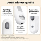 IMOLI New 4 in 1 Mini Sealing Machine Snack Bag Portable Beer Bottle Opener Built-In Cutter USB Rechargeable Plastic Heat Sealer for Food Storage Magnetic Design Home Kitchen Pet Supplies Camping