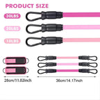 Resistance Bands, 5-Pack Ankle Band Set for Leg and Hip Training – TPE Material Band for Women Men, with Comfortable Grip, Ideal for Home Workouts, Exercise Equipment,Yoga Gym Fitness, Adjustable