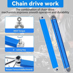 Offset Extension Wrench, Upgraded Impact Ready Extension Wrench Set, with 4pcs Square Drive Adapters, 15" Socket Wrench Tool, Universal Extensions Wrench for Hard-to-reach Place