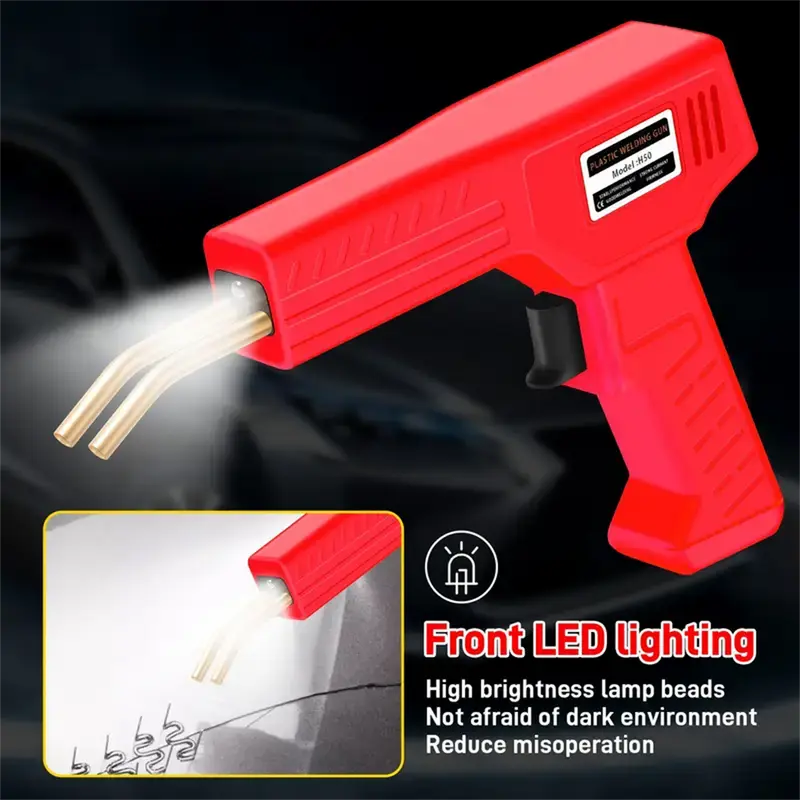 New Plastic Welder Rapid Fever Welding Repair Kit with Welding Nails + Pliers Plastic Welding Gun Used to Repair Most Plastic Cracks Repair Kit Overheating Protection
