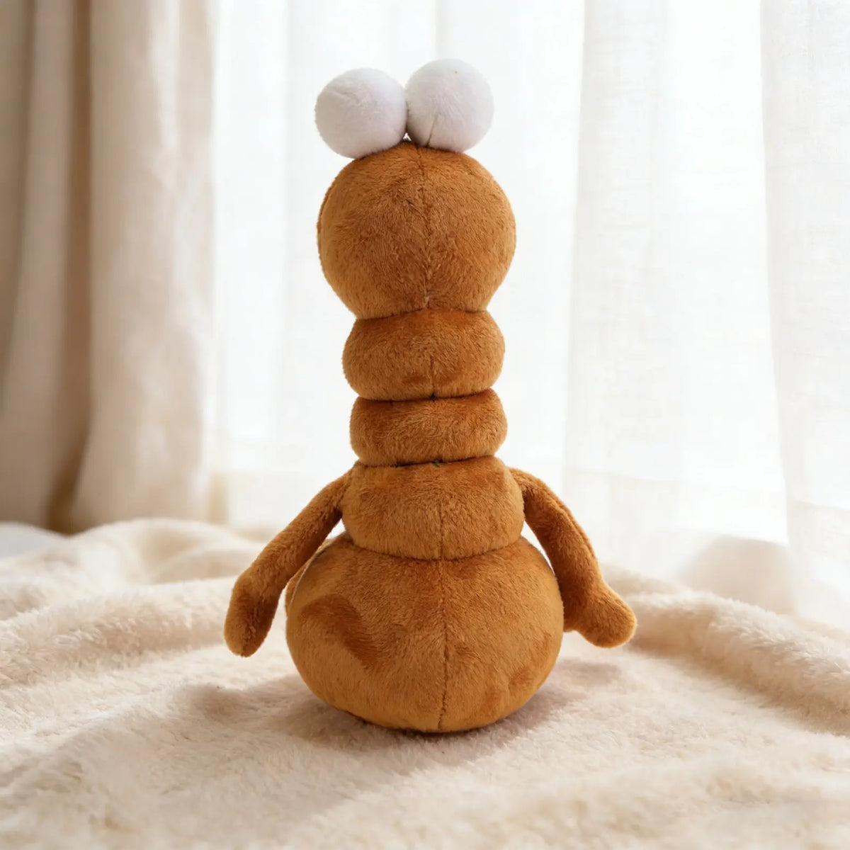 20cm  Marcus the Worm Plush Toy, Stress-Relieving Fun Plush with Cute Big Eyes, Therapeutic Pet-Like Soft Stuffed Animal, Popular Internet Meme & Unique Design, Perfect Birthday & Holiday Gift for Boyfriends & Friends   [Sold 1000+ units]