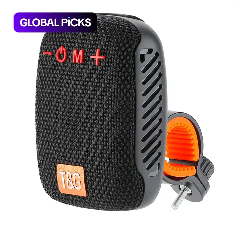 Portable Wireless Bluetooth-compatible Speaker with Handlebar Mount, Waterproof Rechargeable Outdoor Loudspeaker for Cycling, Hiking and Camping （1,000+ sold）