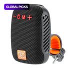 Portable Wireless Bluetooth-compatible Speaker with Handlebar Mount, Waterproof Rechargeable Outdoor Loudspeaker for Cycling, Hiking and Camping （1,000+ sold）